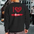 I Love Atmore I Heart Atmore Sweatshirt Back Print