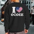 I Love Ocoee I Heart Ocoee Sweatshirt Back Print