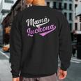 Mamá Luchona Madre Soltera Camisa Chistosa Para Mujer Sweatshirt Back Print