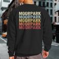 Moorpark California Moorpark Ca Retro Vintage Text Sweatshirt Back Print