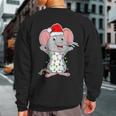 Mouse Wearing Santa Hat Xmas Rats Mouse Lover Christmas Sweatshirt Back Print