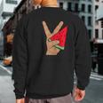 Palestine Watermelon Flag Support Gaza & Freedom Sweatshirt Back Print