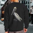 Pelican Cute Brown Pelican Sweatshirt Back Print