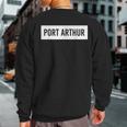 Port Arthur Tx Texas City Home Roots Usa Sweatshirt Back Print