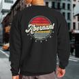 Retro Abernant Home State Cool 70S Style Sunset Sweatshirt Back Print