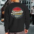 Retro Accoville Home State Cool 70S Style Sunset Sweatshirt Back Print