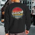 Retro Cockrell Hill Home State Cool 70S Style Sunset Sweatshirt Back Print