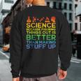 Science Lover Science Student Chemistry Science Sweatshirt Back Print