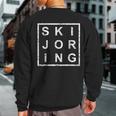 Stylish Skijoring Sweatshirt Back Print