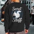 Super Secret Stuff Squirrel Armed Forces Sweatshirt Back Print