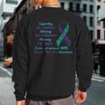 Support Suicide Quotes Awareness Mental Health Sweatshirt Back Print