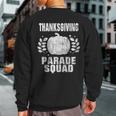 Thanksgiving Parade Squad Vintage Pumpkin Graphic Sweatshirt Back Print
