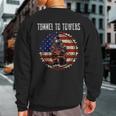 Tunnel To Towers America Flag Inserts Sweatshirt Back Print