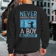 Never Underestimate A Boy With A Bow Arrow Archery Archer Sweatshirt Back Print