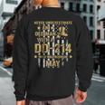 Never Underestimate An Old Man With A Dd-214 May Sweatshirt Back Print
