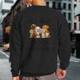 Never Underestimate An Old Man Who Loves Dogs In September Sweatshirt Back Print