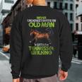 Never Underestimate An Old Man With A Tennessee Walking Sweatshirt Back Print