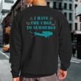 I Have The Urge To Submerge Scuba Diving Sweatshirt Back Print