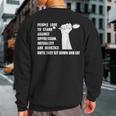 Vegan Quote For A Vegetarian Animal Rights Activists Sweatshirt Back Print