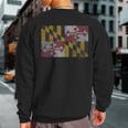 Vintage Maryland State Flag PrideSweatshirt Back Print