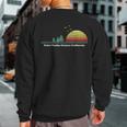 Vintage Palos Verdes Estates California Sunset Print Sweatshirt Back Print