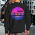 Vintage Palos Verdes Estates Vaporwave California Sweatshirt Back Print