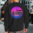Vintage San Leandro Vaporwave California Sweatshirt Back Print