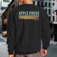 Vintage Stripes Apple Grove Va Sweatshirt Back Print