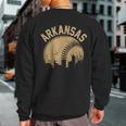 Vintage Usa State Fan Player Coach Arkansas Baseball Sweatshirt Back Print