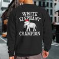 White Elephant Champion Party Christmas Sweatshirt Back Print