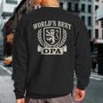World's Best Opa Vintage Crest Grandpa Sweatshirt Back Print