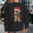 Yorkie Christmas Yorkie Dog Xmas Sweatshirt Back Print