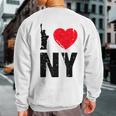 I Heart Love Ny New York City Nyc Sweatshirt Back Print
