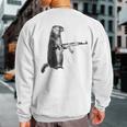 Hunting Woodchuck Ak-47 Gun Groundhog Sweatshirt Back Print Hunting Woodchuck Ak-47 Gun Groundhog Sweatshirt Back Print