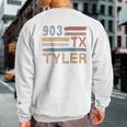 Retro Tyler Area Code 903 Residents State Texas Sweatshirt Back Print