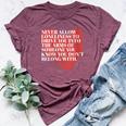 Never Allow Loneliness Motivational Empowering Quote Bella Canvas T-shirt Heather Maroon