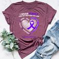 Dementia Mother In Law Purple Mom Alzheimers Awareness Bella Canvas T-shirt Heather Maroon