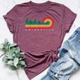 Evergreen Vintage Stripes Amissville Virginia Bella Canvas T-shirt Heather Maroon