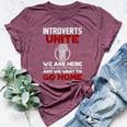 Isfj Introverts Unite Anti Social For Women Bella Canvas T-shirt Heather Maroon