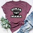 Ninja Mama Multitasking Wahm Baby Birthday New Mom Bella Canvas T-shirt Heather Maroon
