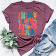 Groovy In My Basketball Mom Era Basketball Mama Mother Bella Canvas T-shirt Heather Maroon