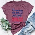 Honoring All Who Served Thank You Veterans Day For Women Bella Canvas T-shirt Heather Maroon