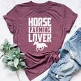 Horse Farming Lover Farm Breeding Horses Farmer Bella Canvas T-shirt Heather Maroon