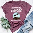 This Is My Human Costume I'm Really White-Breasted Nuthatch Bella Canvas T-shirt Heather Maroon