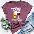Husband And Wife Drinking Buddies For Life Bella Canvas T-shirt Heather Maroon