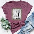 Lainey Heart Like A Truck Western Sunset Cowgirl Bella Canvas T-shirt Heather Maroon