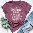 Most Likely To Bake Best Christmas Cookie Family Bella Canvas T-shirt Heather Maroon