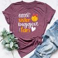 Little Sister Biggest Fan Water Polo Sister Water Polo Sis Bella Canvas T-shirt Heather Maroon