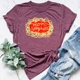 Mom's Spaghetti Mother's Day Bella Canvas T-shirt Heather Maroon