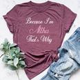 Personalized Altha Name Personalized Cute Pink Gi Bella Canvas T-shirt Heather Maroon